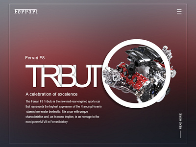 Daily UI - Ferrari F8 Tributo