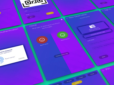 Mobile app screens by Shahid on Dribbble