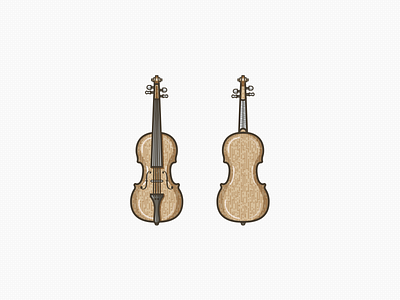 Violin classical fiddle folk music icon illustration instrument jazz music rock and roll string instrument violin violinist