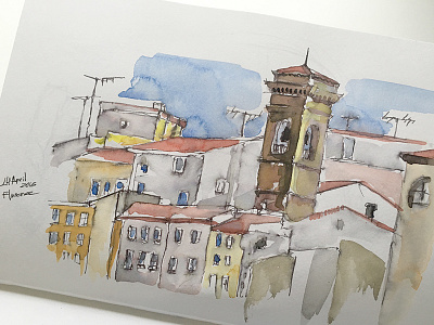 Urban sketching in Florence architecture illustration sketch sketching urban sketching watercolor