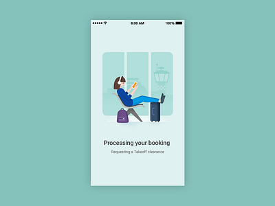 Google Flights booking processing android book on google booking google google flights illustration material material design