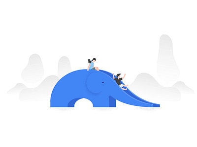 Google Trips, kid friendly illustration elephant friendly google google trips illustration kid travel