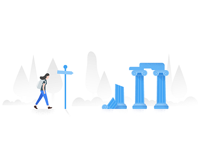 Google Trips, nearby google google trips illustration material design travel