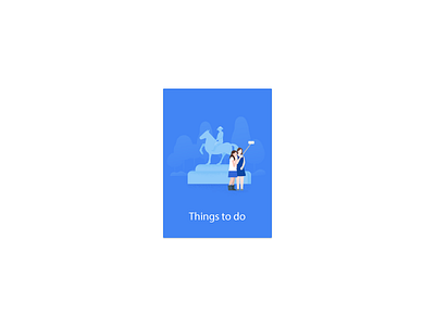 Things to do card, Google Trips card google google trips illustration material design navigation travel