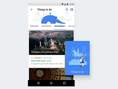 Things to do, Google Trips google google trips illustration material design things to do travel ui ux