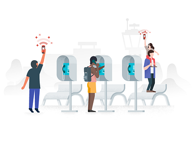 Communications, No connection communication google google trips illustration material design offline travel wi fi