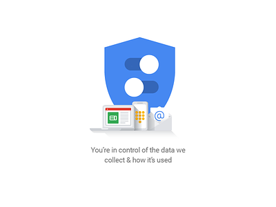 Create your Google Account (3 of 3) control google illustration material personal info private security signup ui