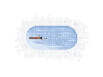 Swimmer drawing illustration pool summer swim swimmer vector