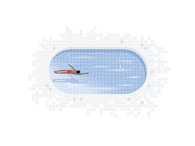 Swimmer drawing illustration pool summer swim swimmer vector
