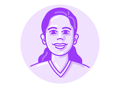 Jalpa's avatar avatar caricature comics drawing illustration illustrator portrait profile self portrait vector