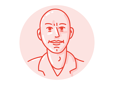 Stefan's avatar avatar caricature drawing face illustration line art portrait profile selfportrait vector art
