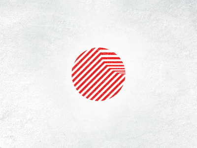 Illusion bite circle cut earth globe layer layers logo mark red round slice stripe stripes todytod