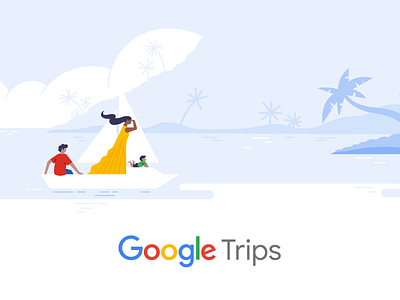 Google Trips branding drawing google google trips hotel illustration material design travel ui vector