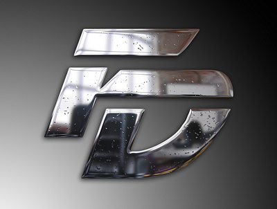 FD Chrome Logo chrome logo design design logo illustration logo typography vector