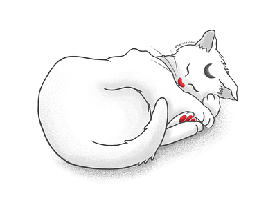 Cat #1 animals illustrated art cat cats digital doodle illustration
