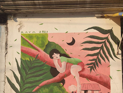 Un árbol de Guayabas art muralist streetart
