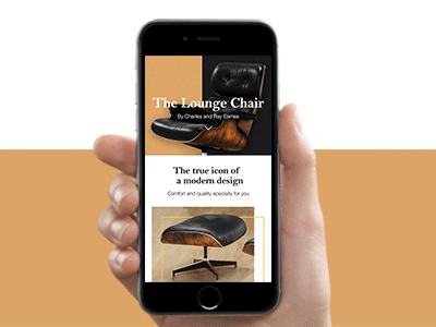 Mobile Landing Page The lounge chair - Charles and Ray Eames