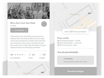 Carnaval App - Product Page adobexd app brazil carnaval carnival product design ui ux ux study wireframe