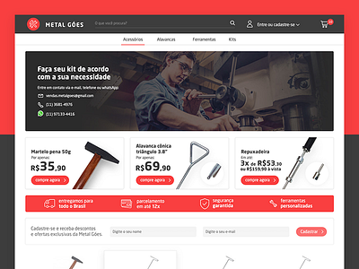 WIP E-commerce PDR Tools Brazil brazil ecommerce layout pdr tools ui ux