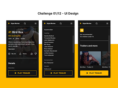 Challenge 01/12 - UI Design challenge concept insany design interface mobile mobile first ui