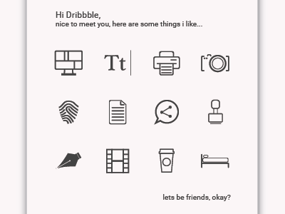 Some resume Icons icons interests minimalist resume