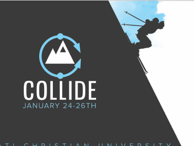 Ski Retreat logo mountain collide ski