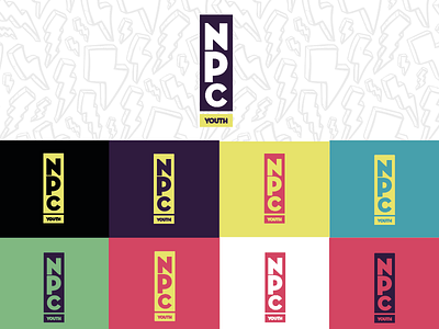 NPC Youth logo concept brand colour logo youth