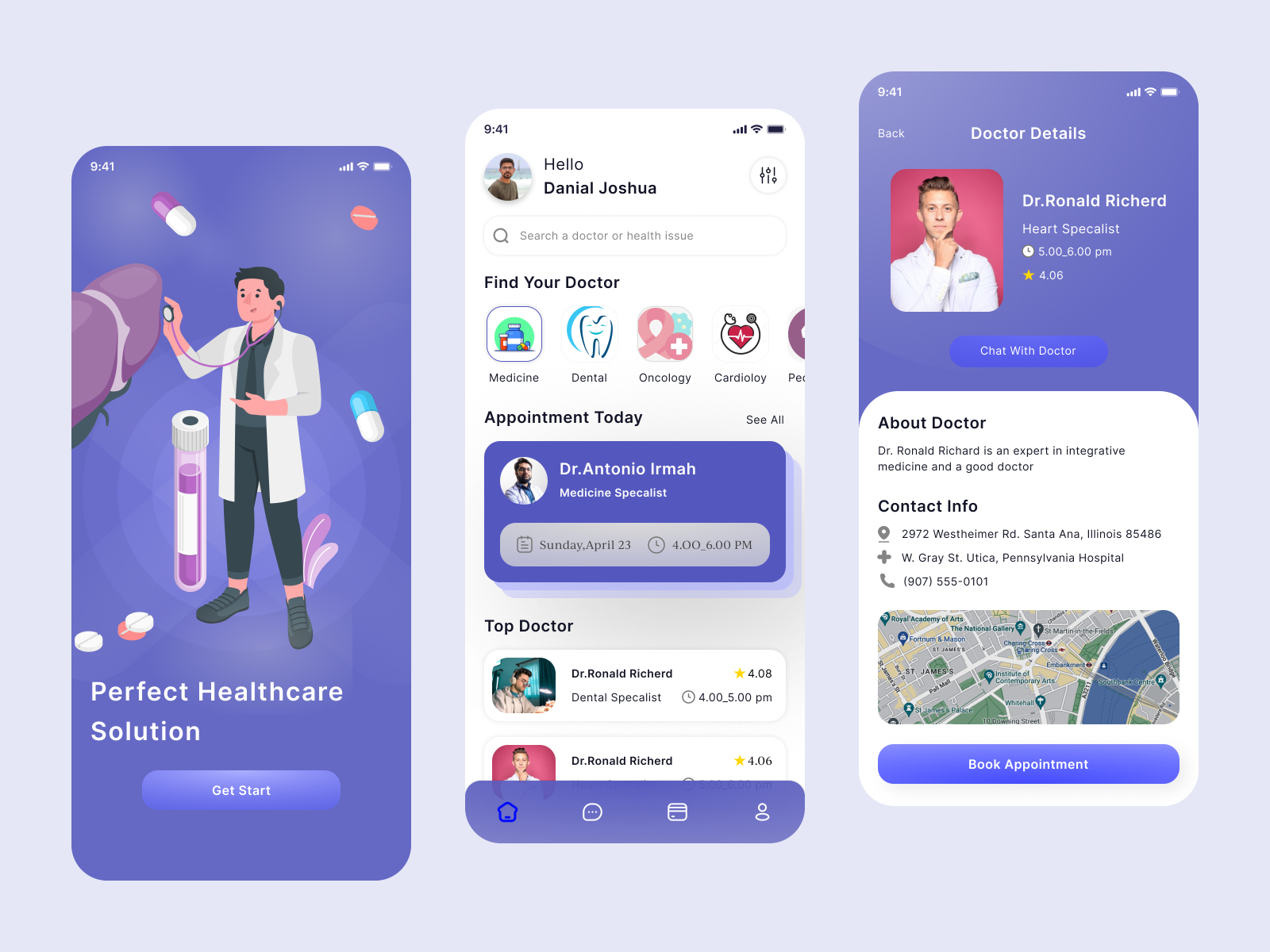 Medicare App Design by Najmul Hasan on Dribbble