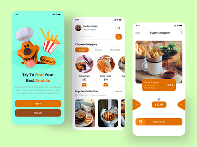 Snacks Ordering App