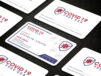 Covid Vaccination Card Design business card covid 19 card covid 19 card covid19 loyalty card membership card vaccinated vaccine card vaccine card vaccines visit card visit cards