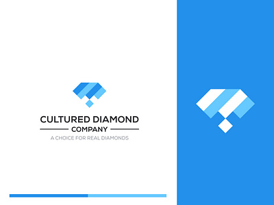 Cultured Diamond branding classic logo creative logo design diamond diamond brand diamond brand logo diamond branding diamond branding logo diamond logo illustration logo logo design logodesign modern logo ui