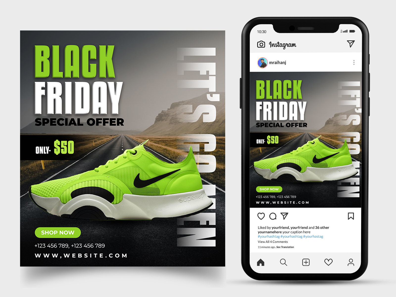 Shoes Social Media Banner | Facebook Post | Instagram post. by Md ...