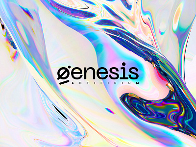 Genesis Artificium Logo design illustration lettering logo logodesign mesh typography