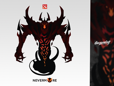 Nevermore - Shadow Fiend - Dota 2 design dota2 games illustration print