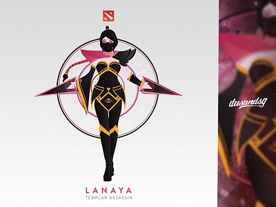 Lanaya - Templar Assassin - Dota 2 design dota2 games illustration print