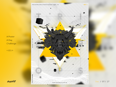 A Poster A Day - 03 - Triceratops