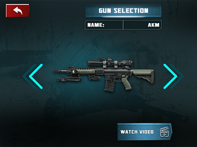 gun selection graphic design logo ui