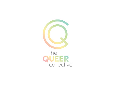 The Queer Collective Logo branding collective design lgbt lgbtq lgbtqia logo logo design logodesign queer queer art rainbow