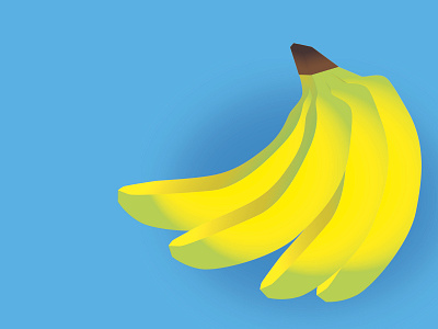 Banana Bunch aesthetic banana bananas digital art digital illustration digital sketch gradient illustration pun vector art vector artwork