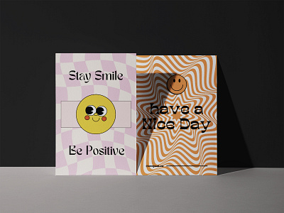 Be Positive Flyer brand branding design flyer graphic design retro typography
