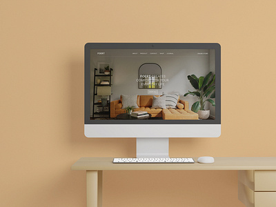 Foert | Furniture Landing Page branding clean design landing page minimalist website
