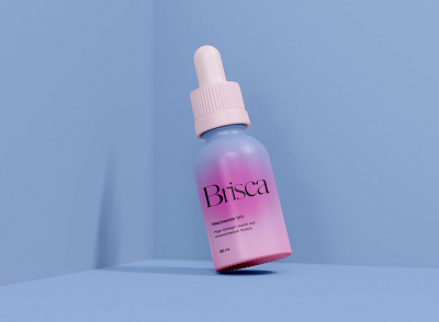 Brisca | Skincare Dropper Bottle brand branding design graphic design packaging visual identity