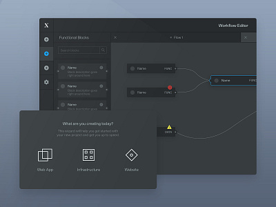 Dark UI Exploration app dark dark app dark theme design editor interaction pakistan ui ux web white space workflow