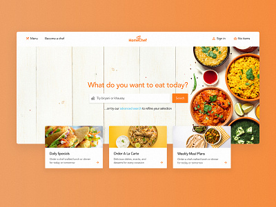 Food Delivery Website Design