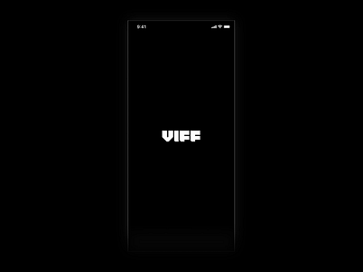VIFF – Splash Screen Transitions app blue design iphone minimal mobile screen splash ui user experience userinterface ux white space