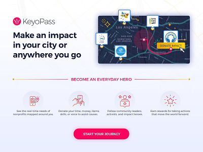 Social Impact Platform Landing Page