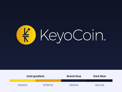 Crypto Currency Logo blockchain brand branding coin crypto currency gold logo money rewards sleek word mark