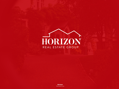 Horizon Real Estate Logo 2018 app branding design flat house logo icon illustration minimalist negative space real estate realtor trend typography ux