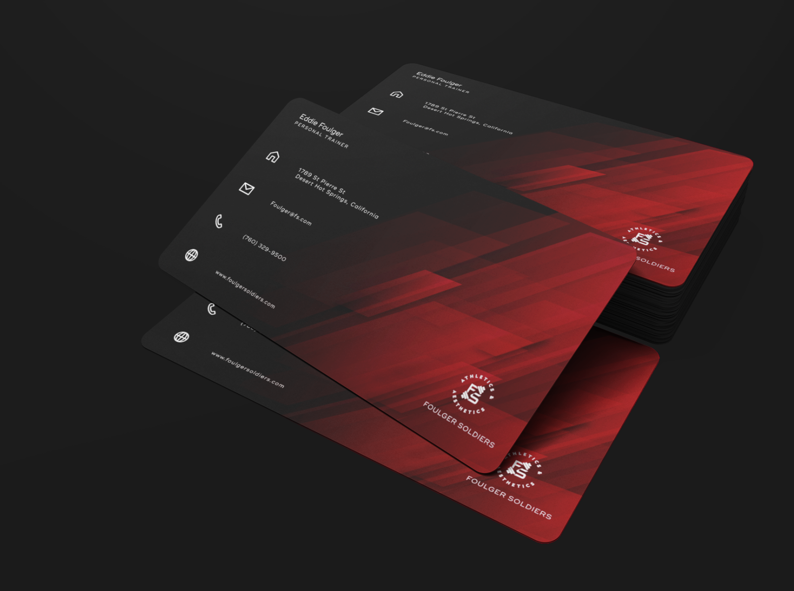 Personal Trainer Business Cards By Deluna On Dribbble