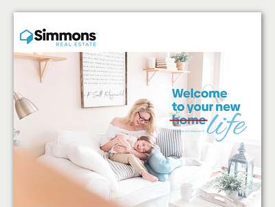 Simmons Real Estate branding logo minimalist ui ux